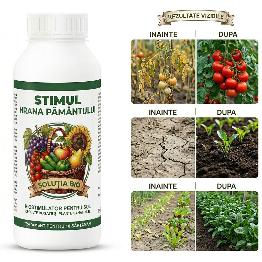 Stimul - Hrana Pamantului - Biostimulator vegetal microbian pentru sol