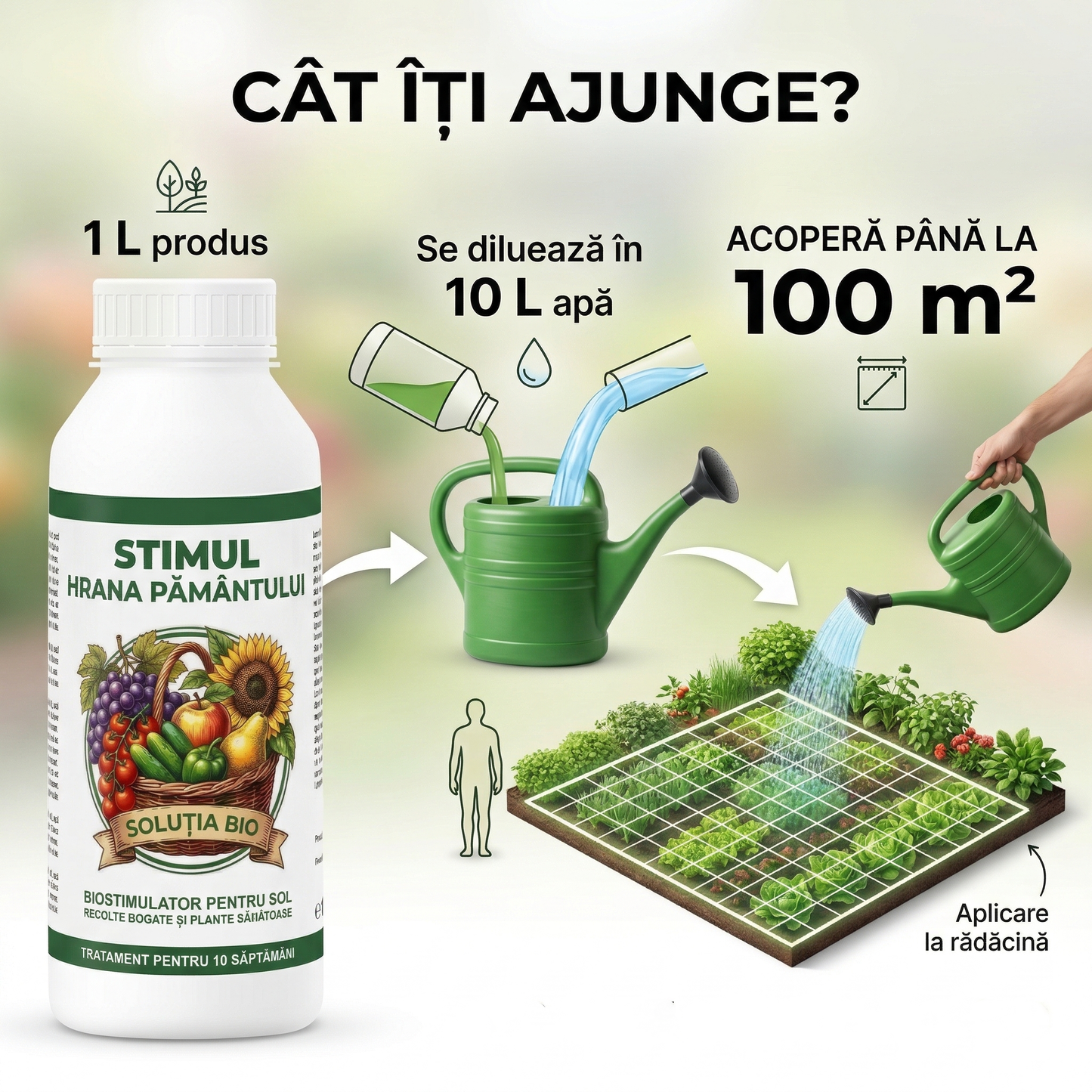 Stimul - Hrana Pamantului - Biostimulator vegetal microbian pentru sol